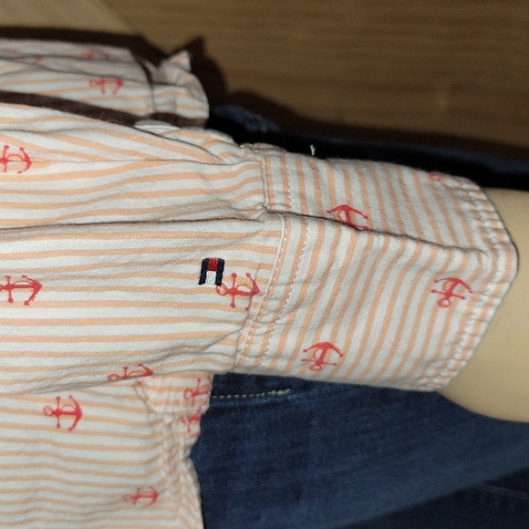Tommy Hilfiger | Nautical Anchor Print Button Up Top | Large - Picture 4 of 9